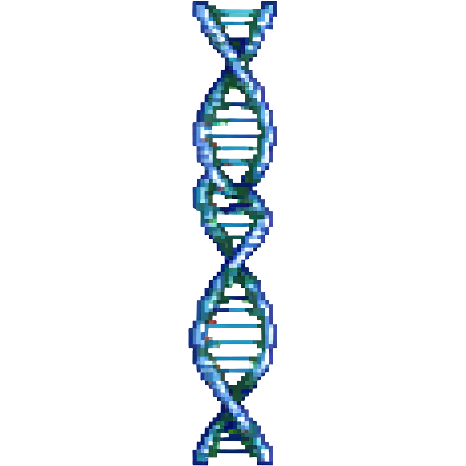 genetics icon, DNA double helix emoji