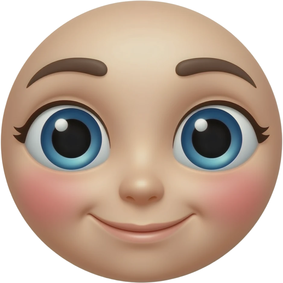 A emoji like this: 😳, but with big eyes emoji