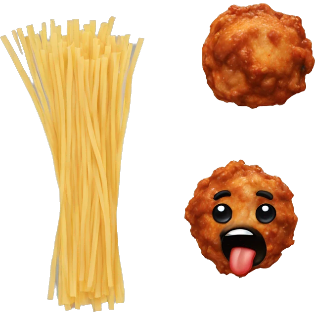 Spaghetti and meatballs  emoji