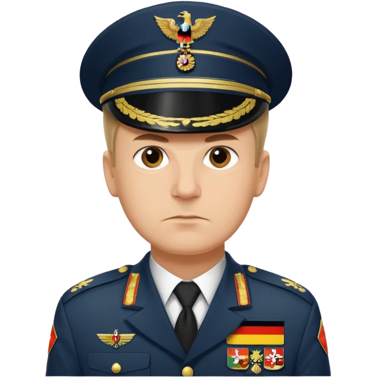 Military General with German flag emoji