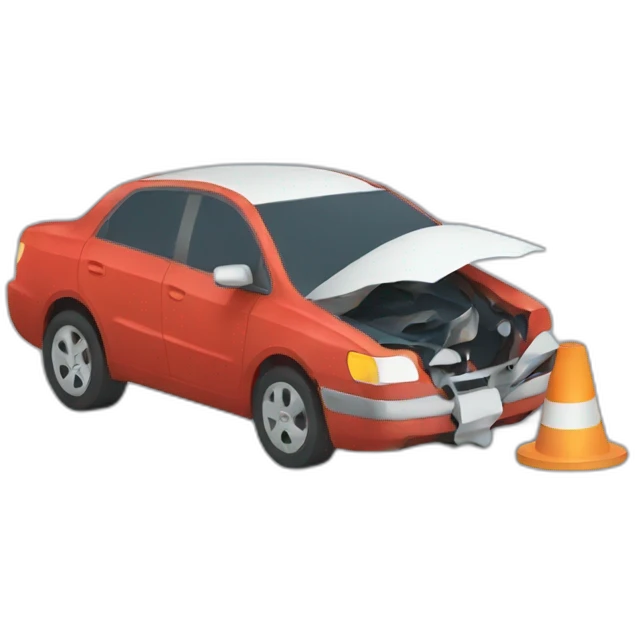 car accident emoji