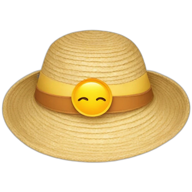 Sun hat emoji
