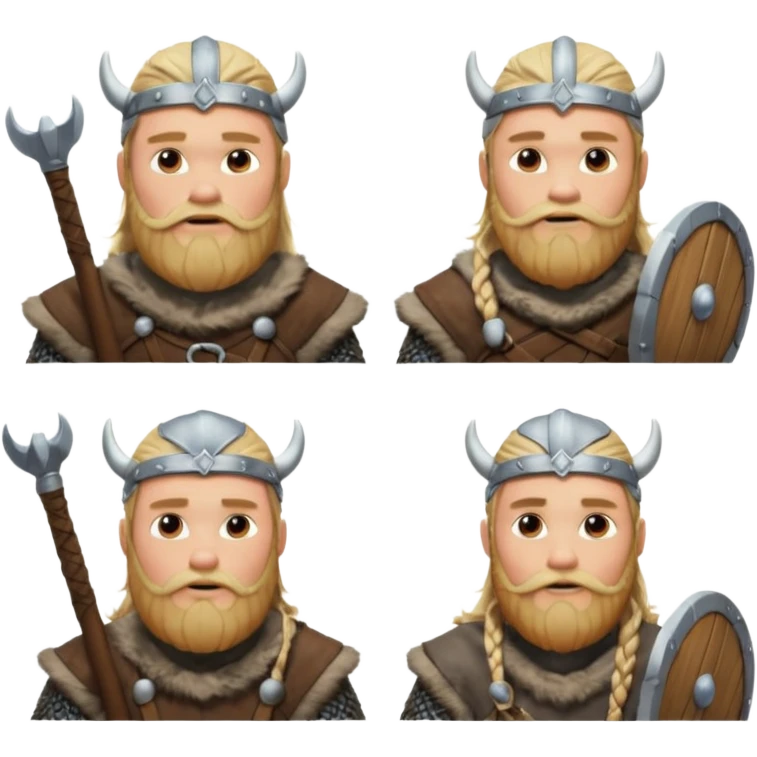 bana kick yayınları için sakallı sarışın viking abonelik rozeti oluştur 1. seviye olanın ekipmanları tahta olsun 2. seviye olanınkiler gümüş olsun 3. seviyeler savaşçı gibi görünsün 4. seviyeler berzerker gibi görünsün  emoji