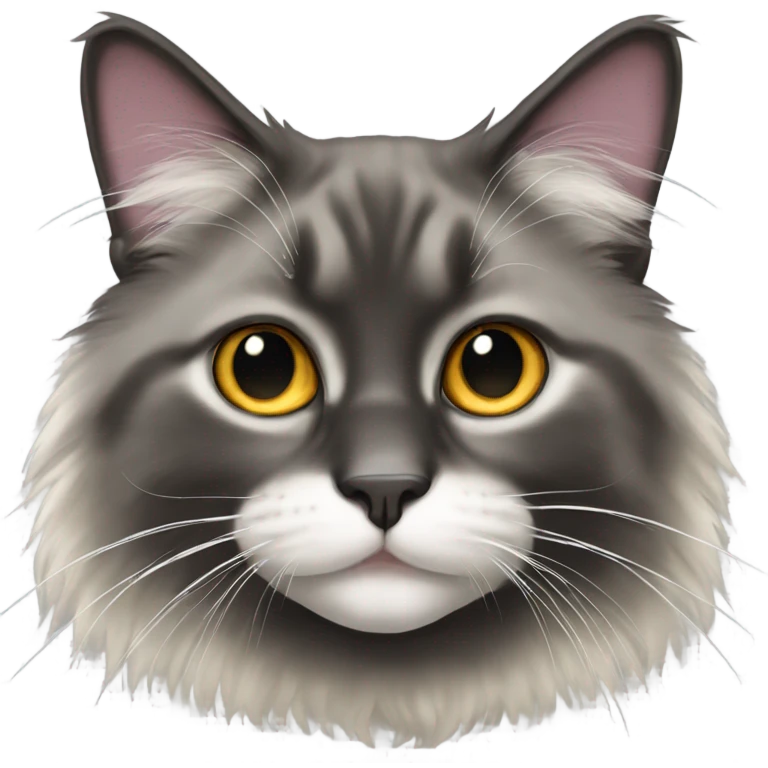 Siberian ragdoll black cat emoji