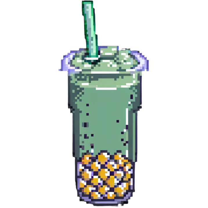 bubble tea with tapioca pearls emoji