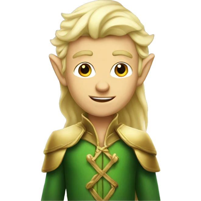 Blonde elf prince emoji
