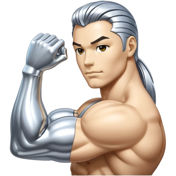 sorayama hand biceps emoji chrome emoji