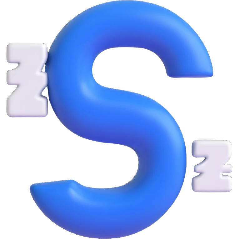 number 2 in 3D emoji style, royal blue, white, and silver colors emoji