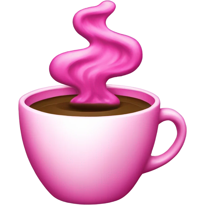 Coffee hot pink  emoji