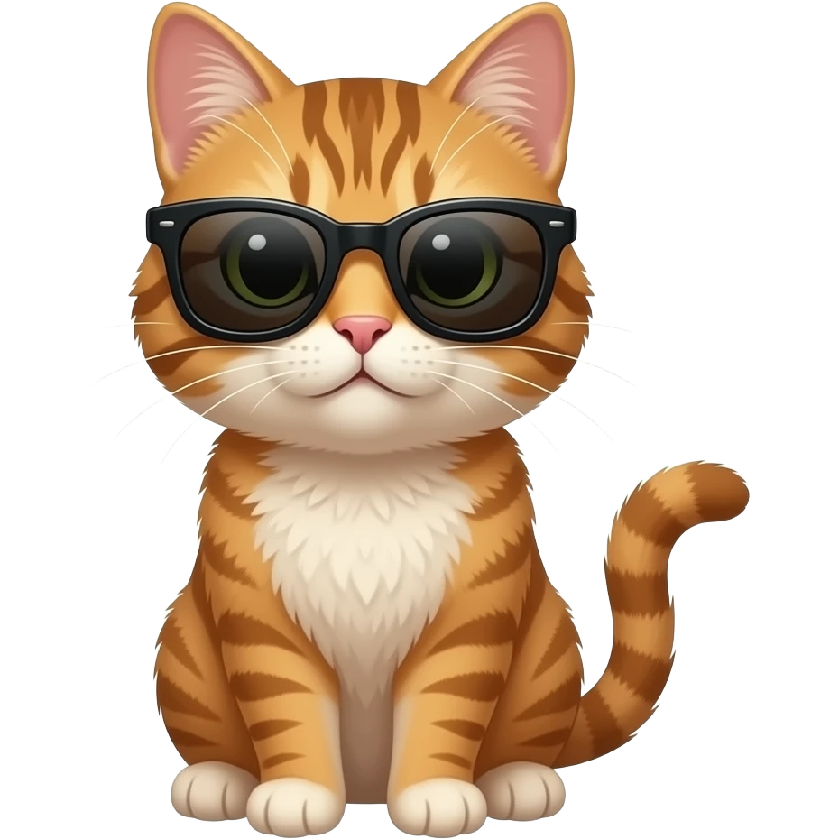 Cat wearing sunglasses emoji