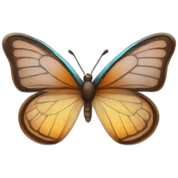butterfly in glasses emoji