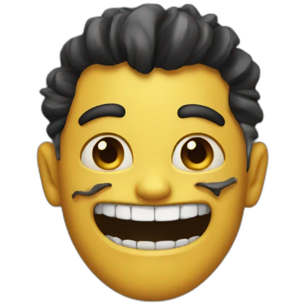 the scary smiled emoji