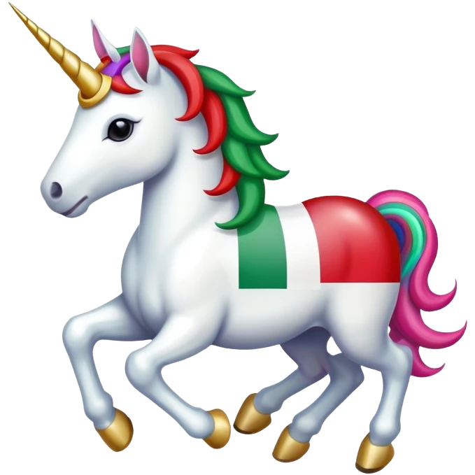 Mexican flag unicorn  emoji