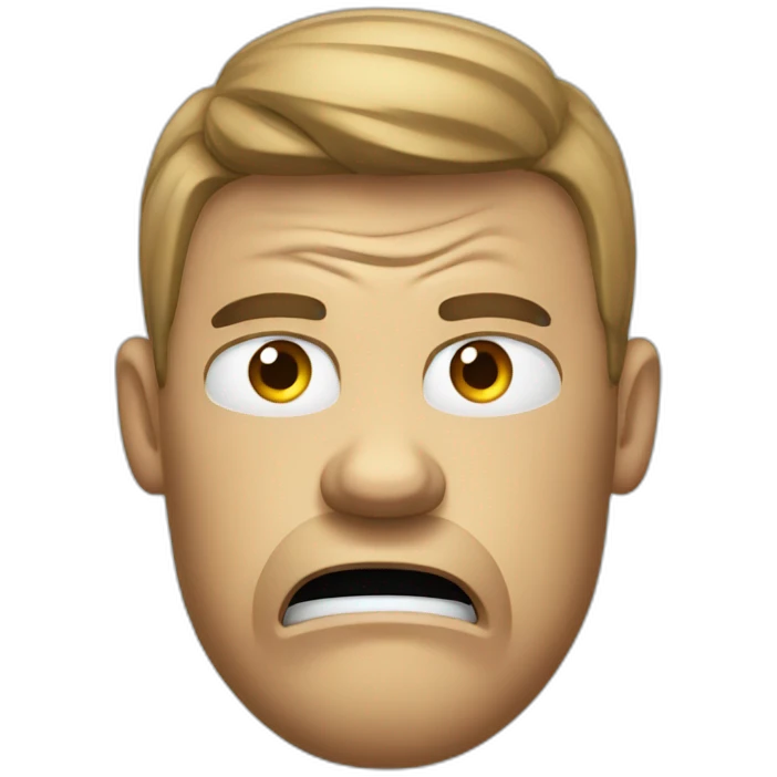 golf player anger emoji