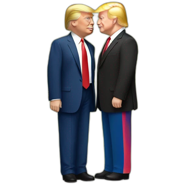 trump-and-putin-kissing,-lgbtq+ friendly, positivity, inclusiveness emoji