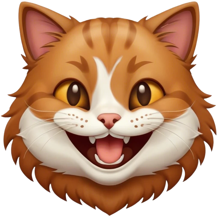 Cat laughing  emoji