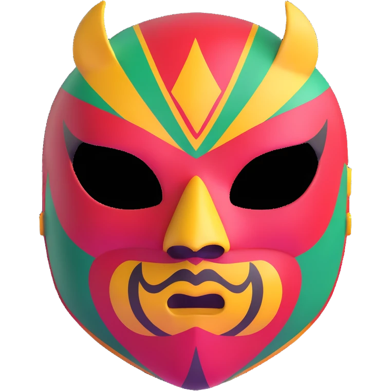 vibrant mexican luchador mask emoji