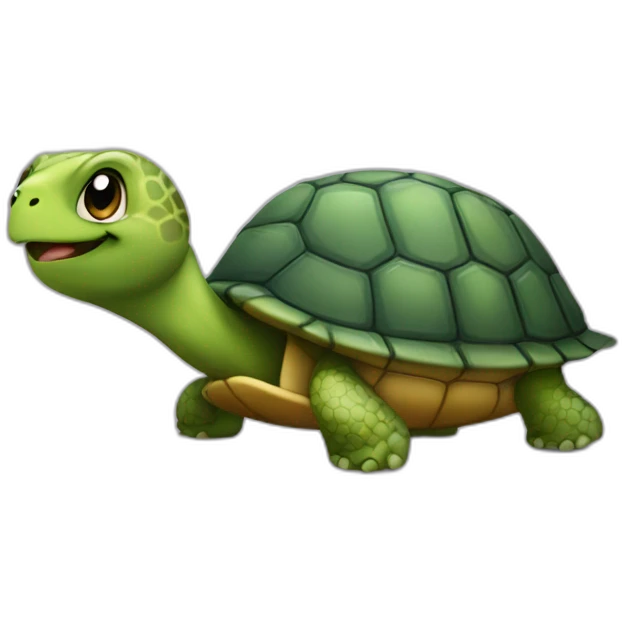 Turtle with a winky face tongue emoji