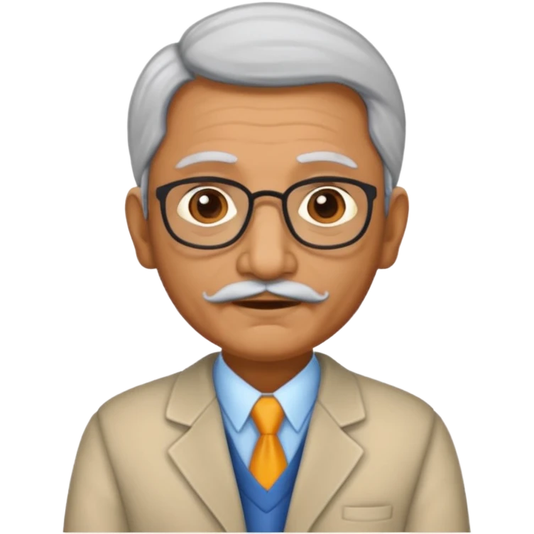 old indian male teacher emoji