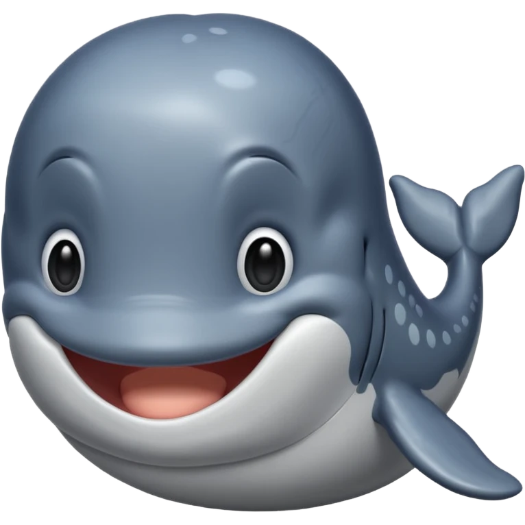 Grey whale toony emoji