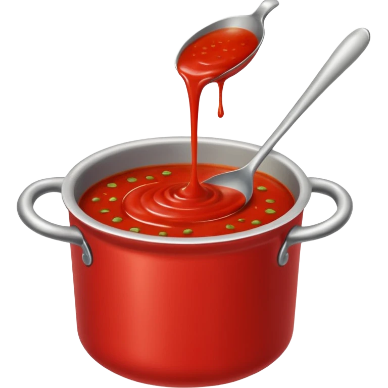 pentola con sugo da mescolare emoji