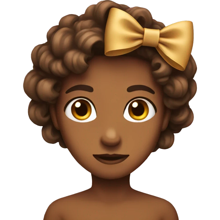 A brown bow emoji