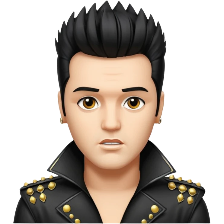 элвис пресли с панк причёской ирокезом emoji