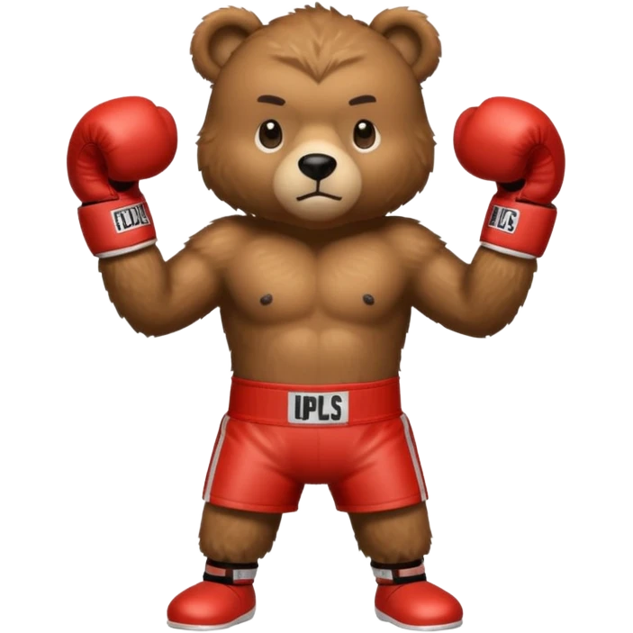 Bear wearing boxing gloves





 emoji