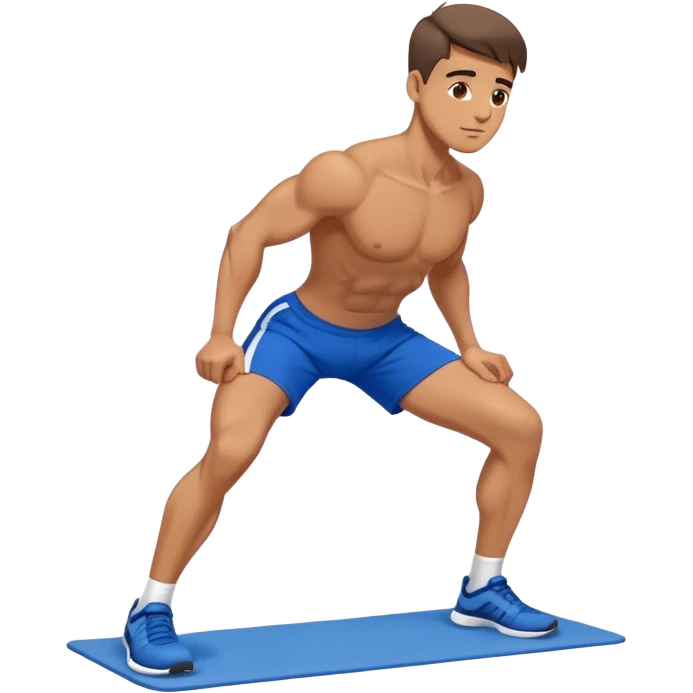 glute-bridges-exercise guy with blue shorts  emoji