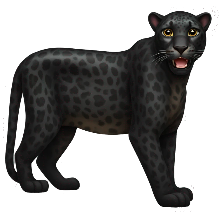 Black leopard emoji
