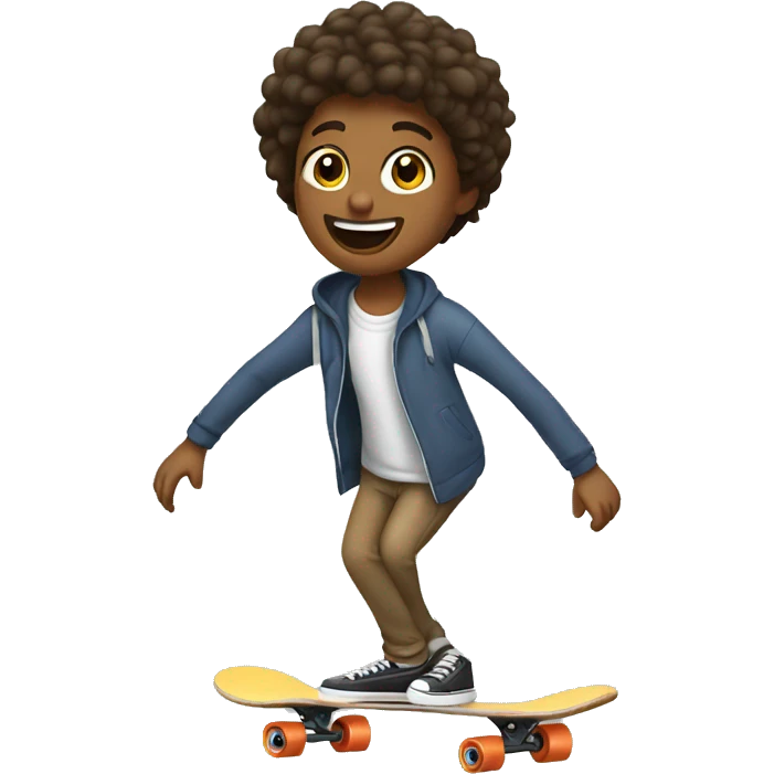 skateboarding lesson emoji