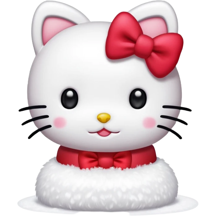 hello kitty snow emoji