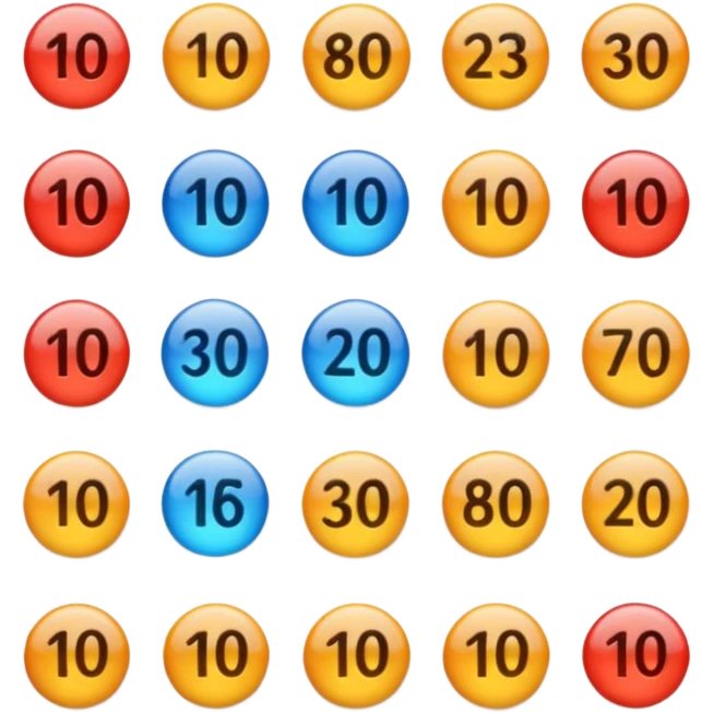 Rank 1 though 100 emoji