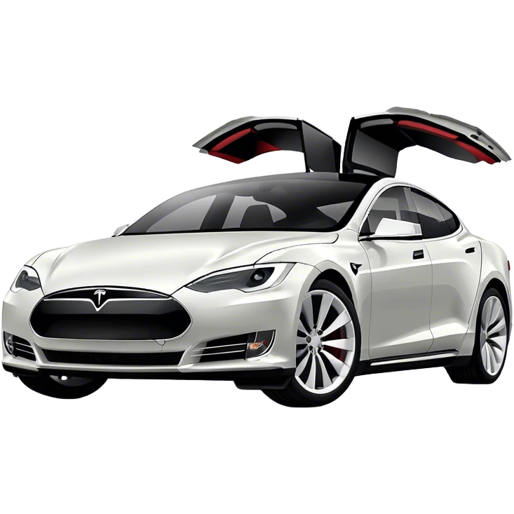 Tesla Model S - Tesla (Model Year: 2022) (Iconic colour: Silver) emoji