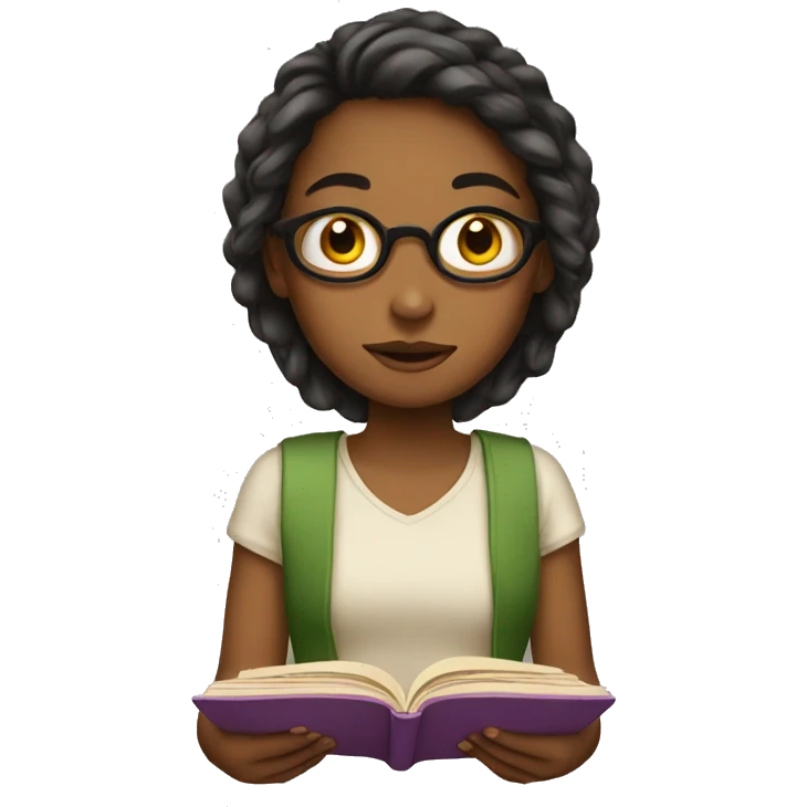 girl reading  emoji