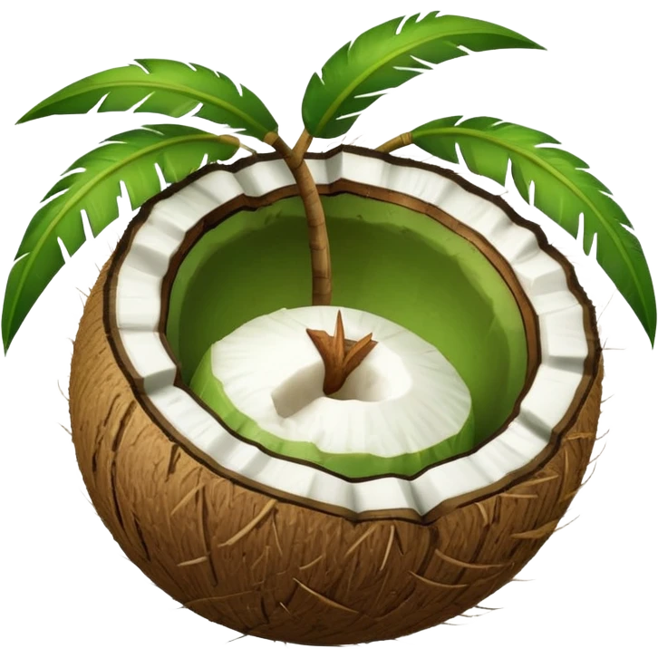 Green Coconut  emoji