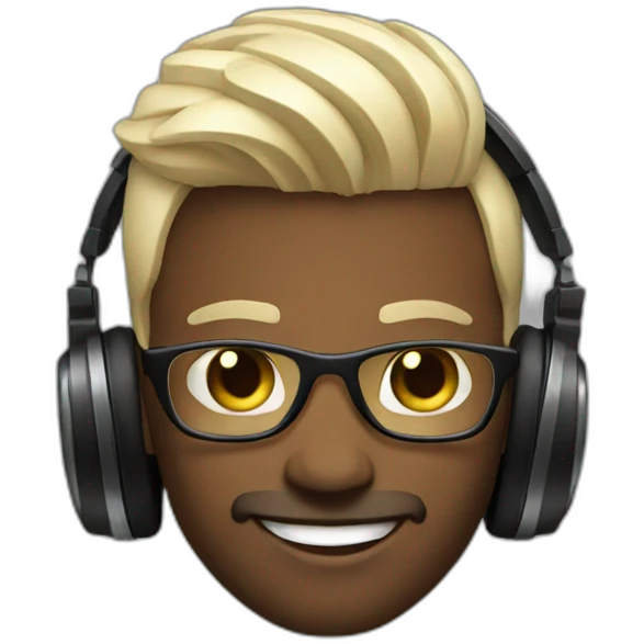 gay white dj emoji
