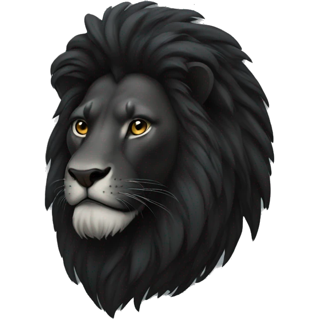 black lion  emoji
