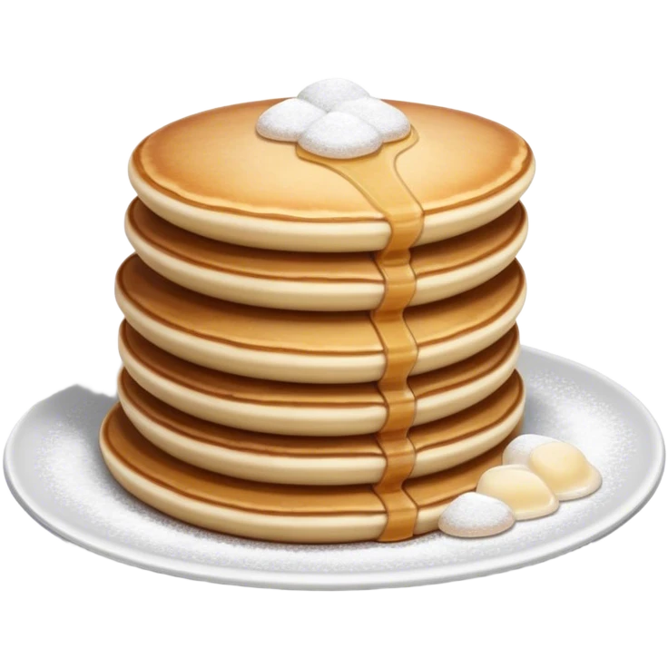 Poffertjes Cinematic Realistic Poffertjes Dessert Emoji, depicted as small, fluffy Dutch pancakes dusted with powdered sugar, rendered with lifelike textures and warm, inviting lighting. emoji