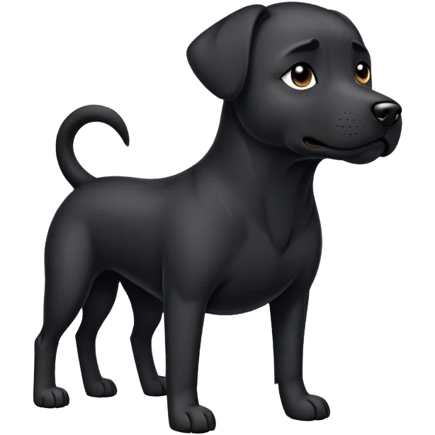 Black dog emoji
