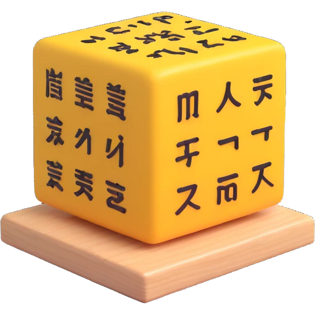 shogi piece with 3d effect emoji