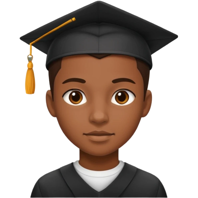 American black highschool student emoji
