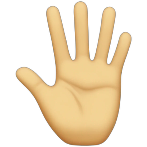 peace hand emoji