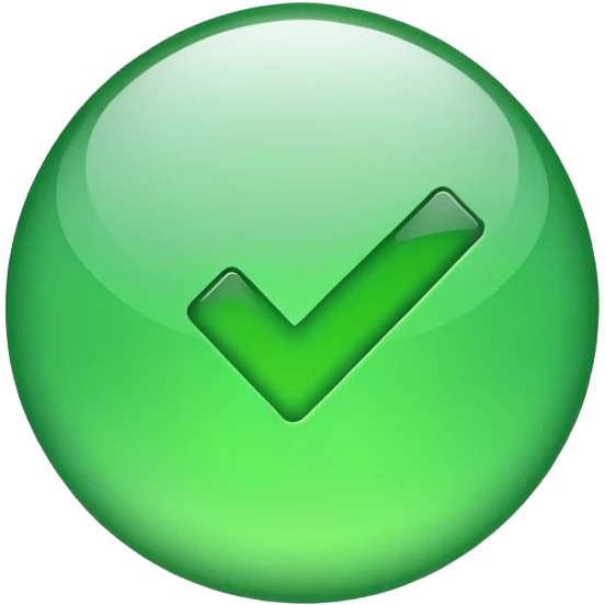 green check mark emoji