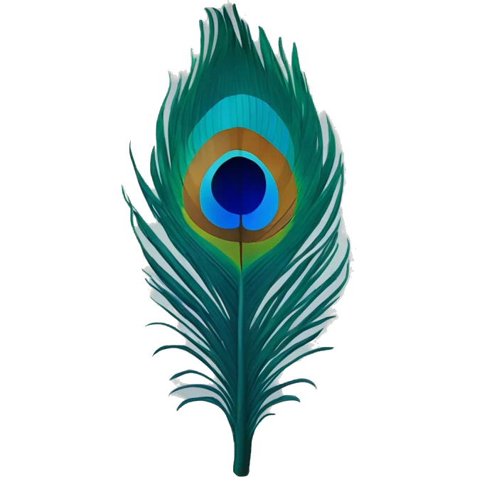 peacock feather emoji
