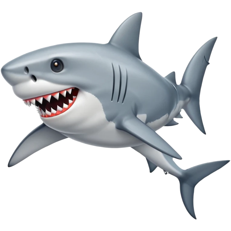 Un tiburón con zapatos  emoji