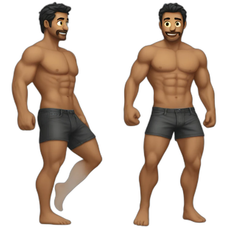 sexy man body emoji