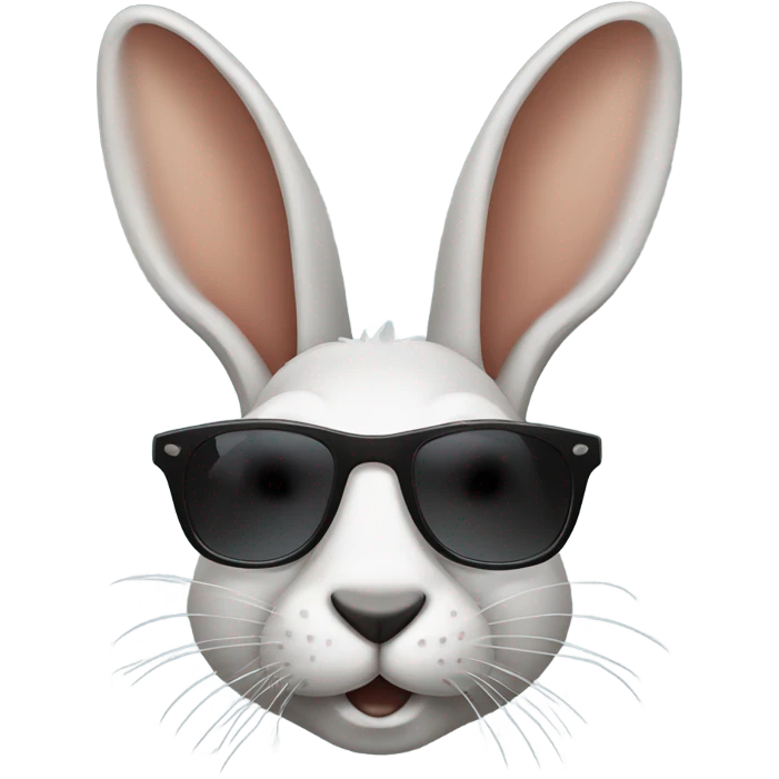 Jack rabbit wearing sunglasses  emoji