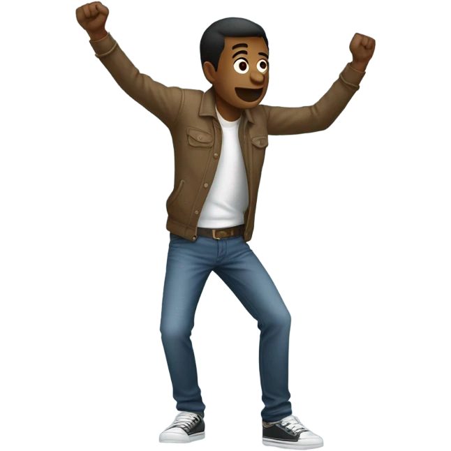 Man dabbing  emoji