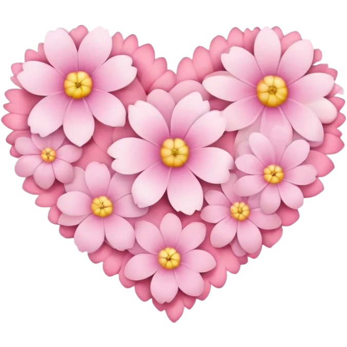 Pink flower heart  emoji